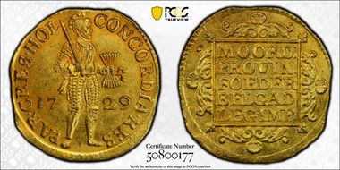 1729 Ducat Fr-250 MS63