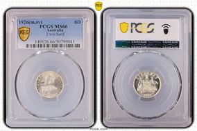 1926(m,sy) 6D 2 w/o Serif MS66