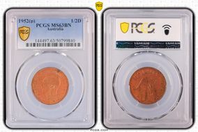 1952(p) 1/2D KM-42 MS63BN