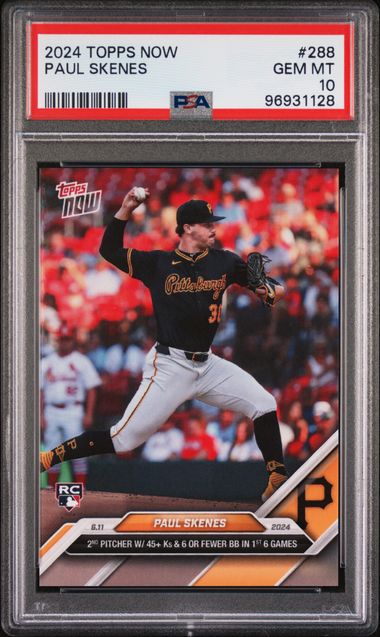 2024 Topps TOPPS NOW #288 Paul Skenes front