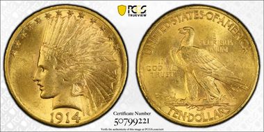 1914-S $10 MS63