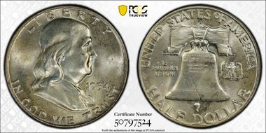 1954-D 50C MS66+ FBL