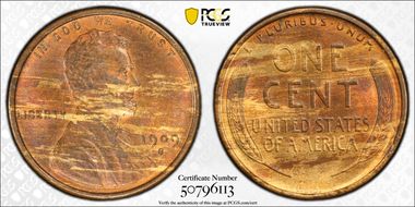 1909-S VDB 1C MS62RB