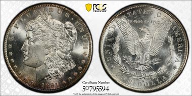 1891-S $1 MS65