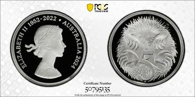 2024 5C Queen Elizabeth II Silver PR70DCAM