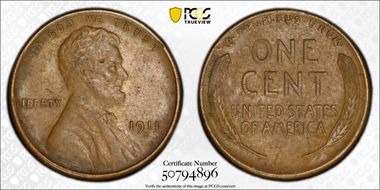 1911-S 1C AU55BN