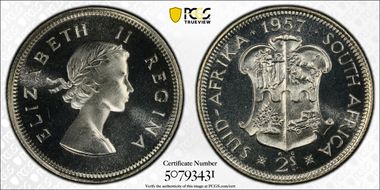 1957 2 Shil PR67