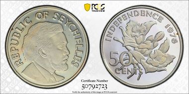 1976 50C Independence PR68DCAM