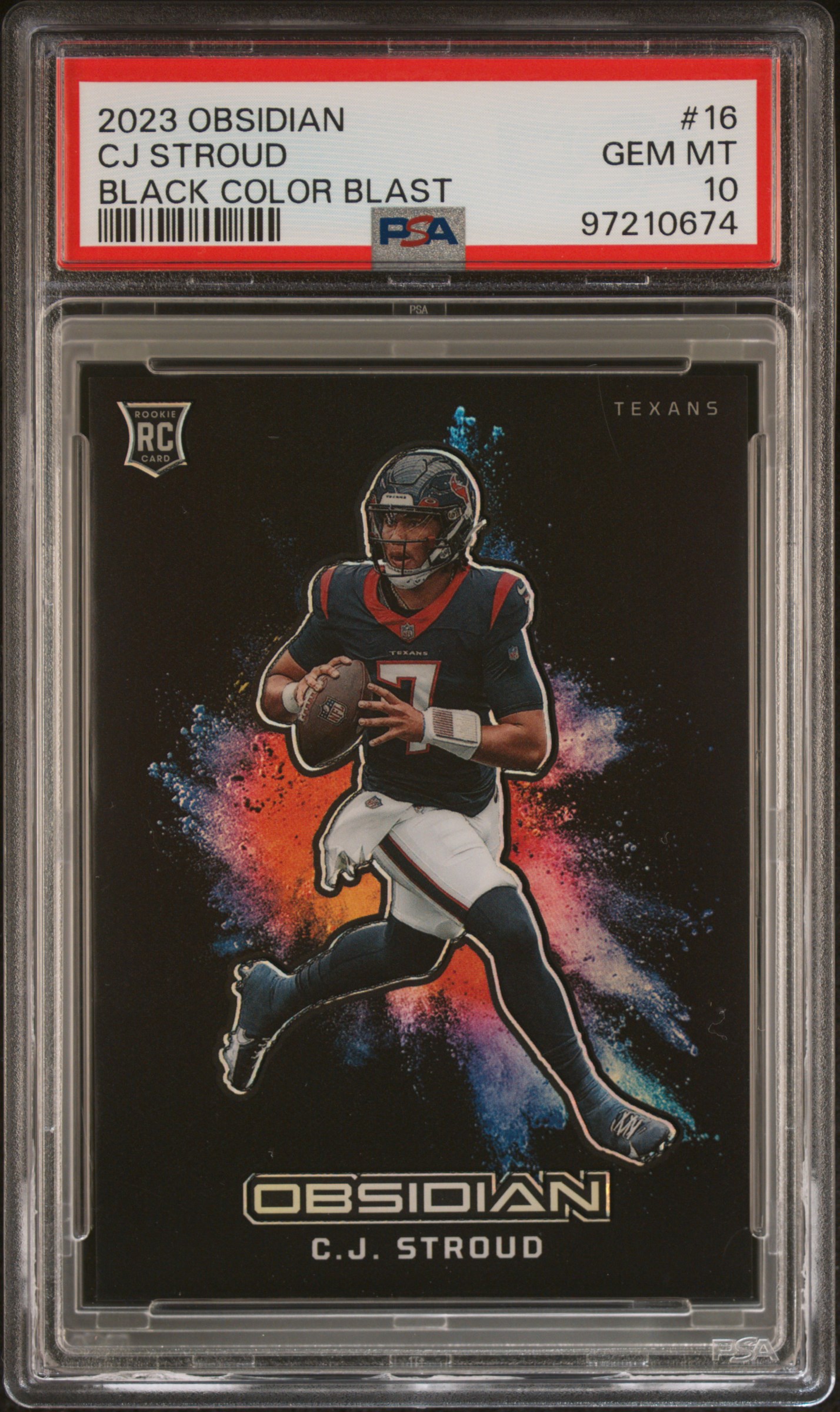 Kingdom Sportscards collection's 2024 Panini Obsidian Black