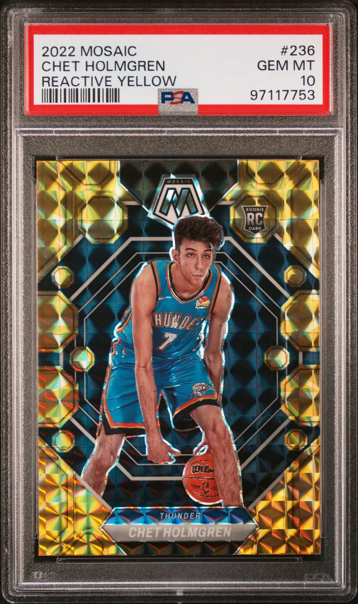 2022 Panini PANINI MOSAIC REACTIVE BLUE #236 Chet Holmgren front