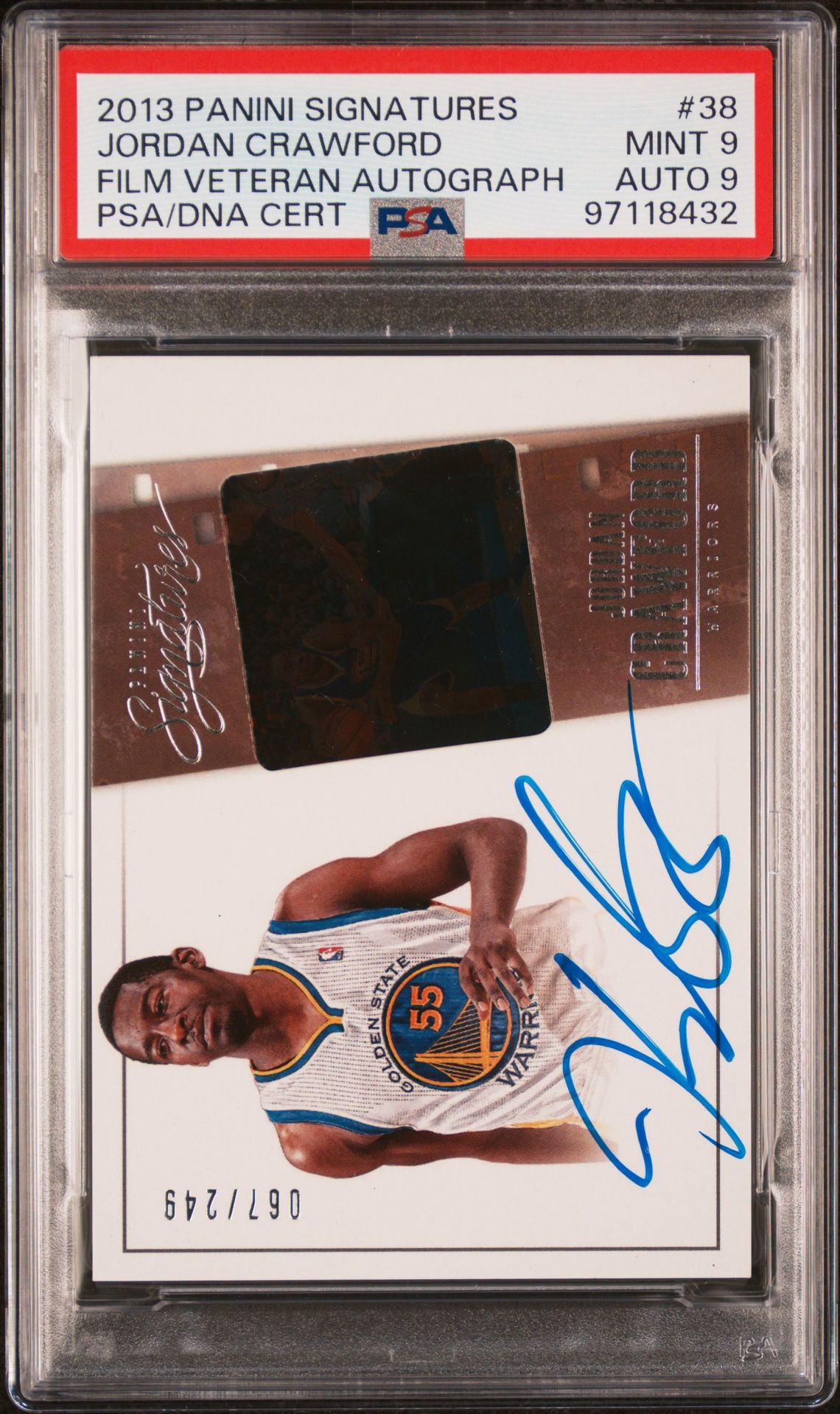 2013 Panini PANINI SIGNATURES FILM VETERAN AUTOGRAPH #38 Jordan Crawford front