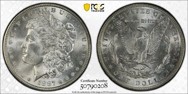 1887 $1 MS67