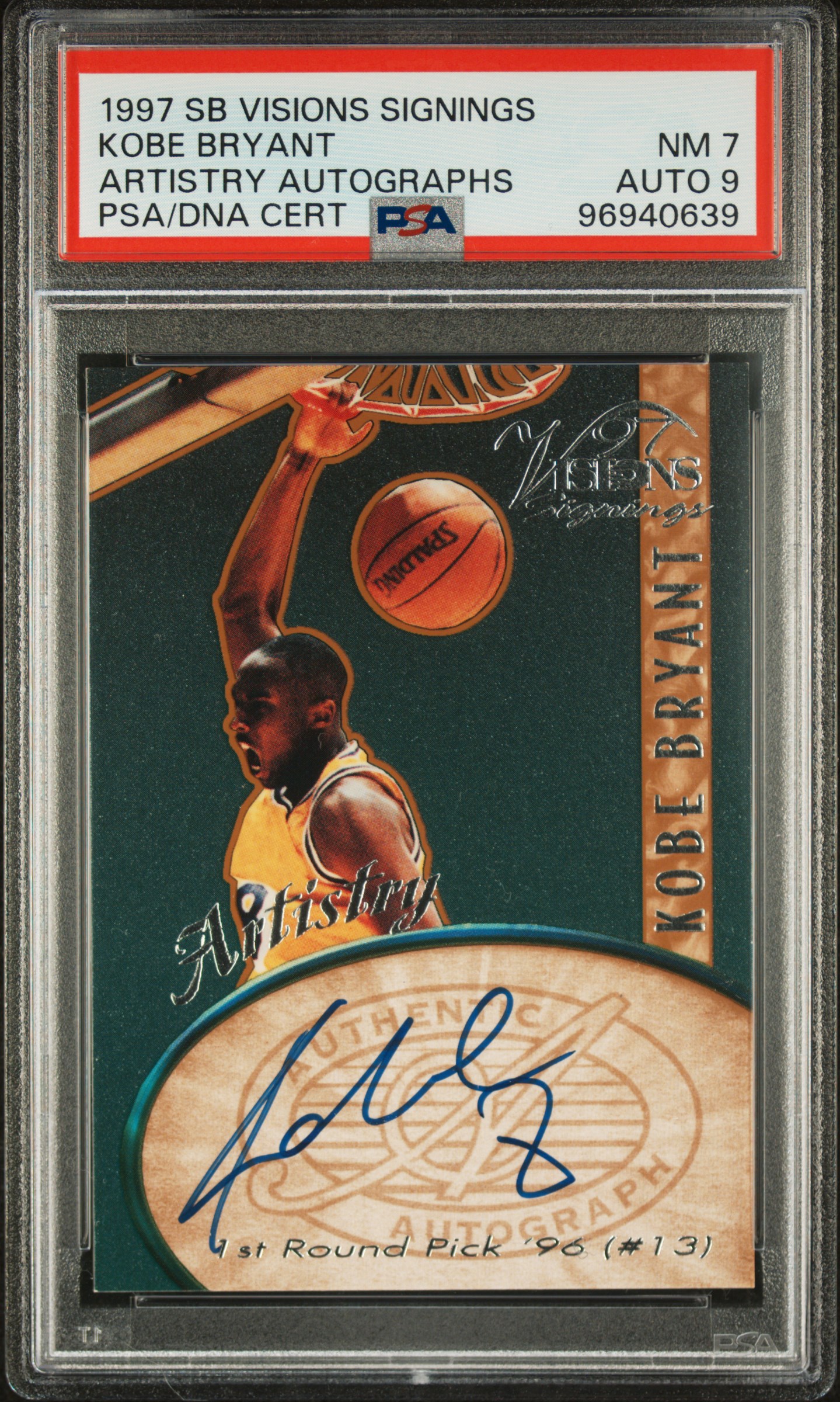 Dschap13's 1998 Fleer Tradition Kobe Bryant Electrifying #1 Raw