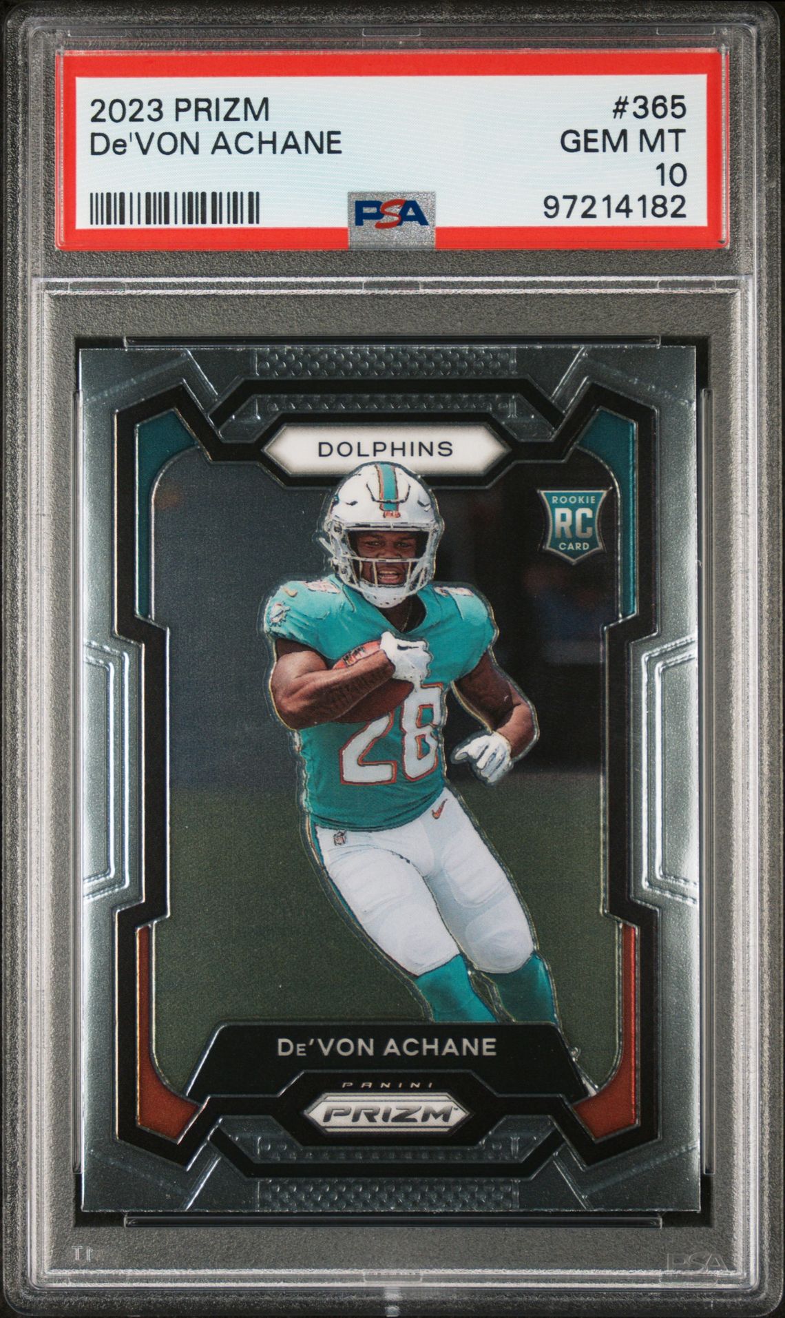 2023 Panini PANINI PRIZM #365 De'Von Achane front