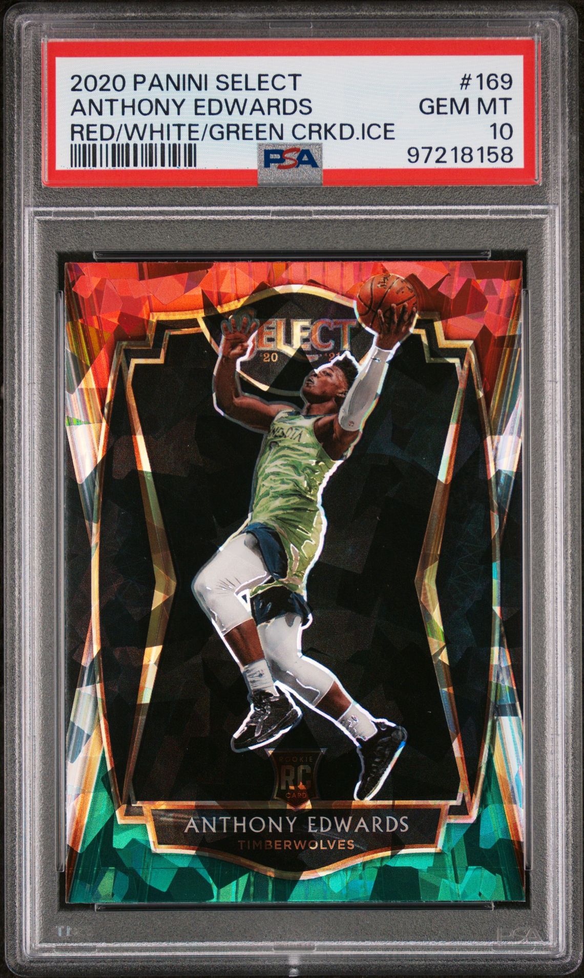 2020 Panini PANINI SELECT BLUE RETAIL #169 Anthony Edwards front