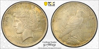 1922 $1 MS62