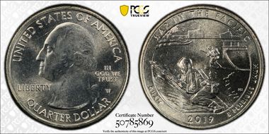 2019-W 25C War in the Pacific NP MS66