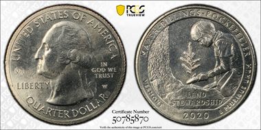 2020-W 25C Marsh-Billings-Rockefeller NP V75 MS65