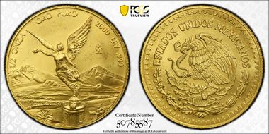 2000-Mo 1/2 oz Libertad Gold MS67