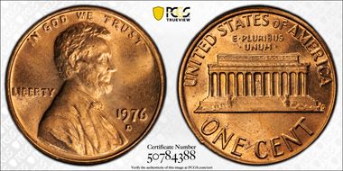 1976-D 1C MS66RD