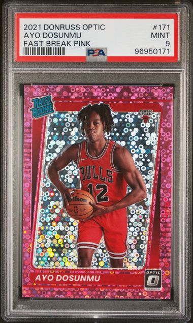 2021 Panini Donruss Optic Fast Break #171 Pink Ayo Dosunmu front