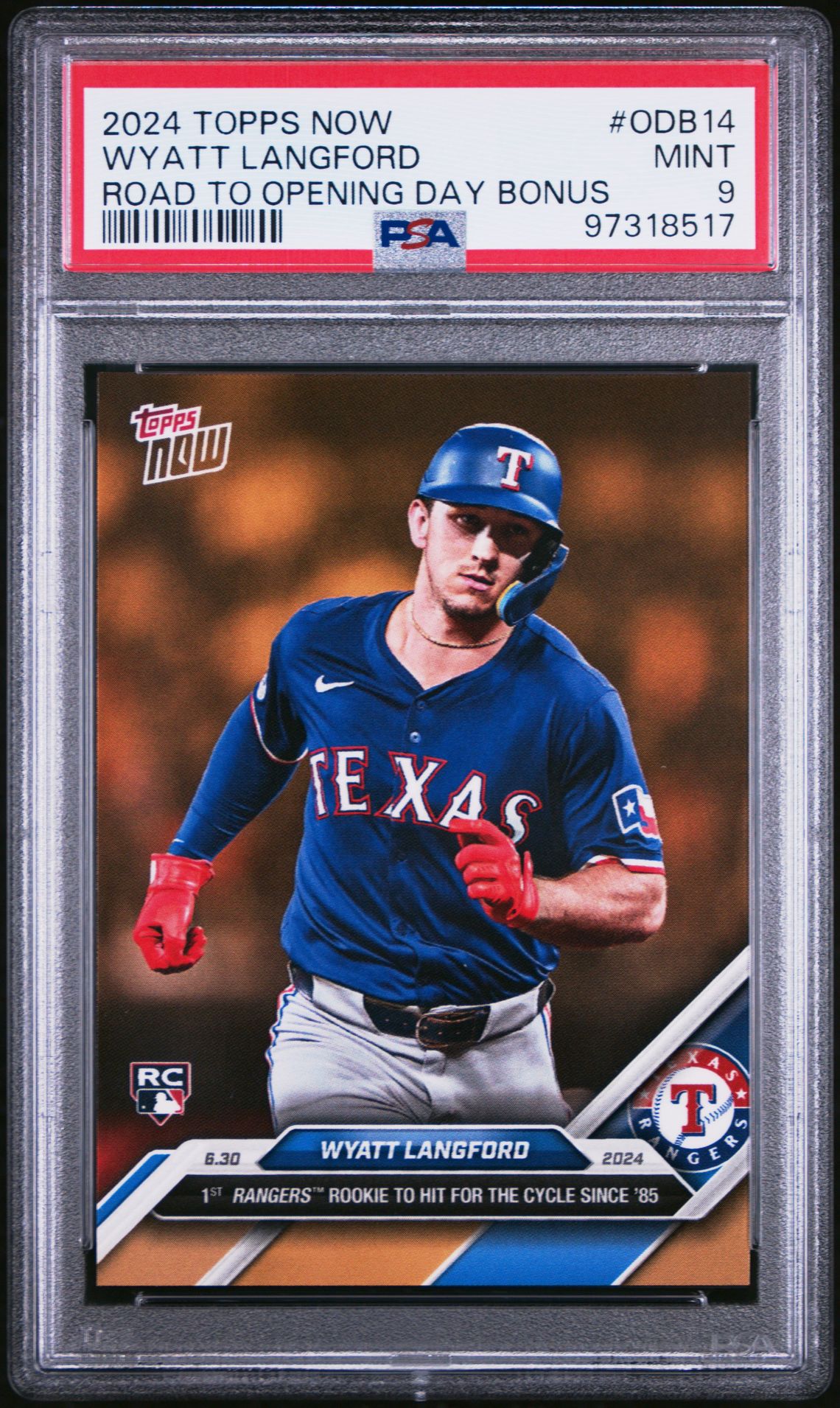 2024 Topps Now TOPPS NOW ROAD TO OPENING DAY BONUS #ODB14 Wyatt Langford front
