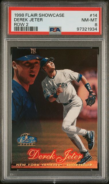 1998 Flair Flair Showcase ROW 2 #14 Derek Jeter front