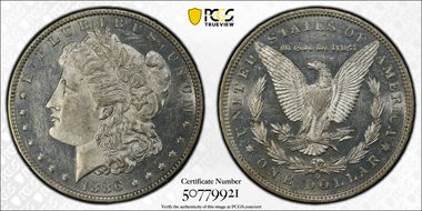 1886-O $1 AU58