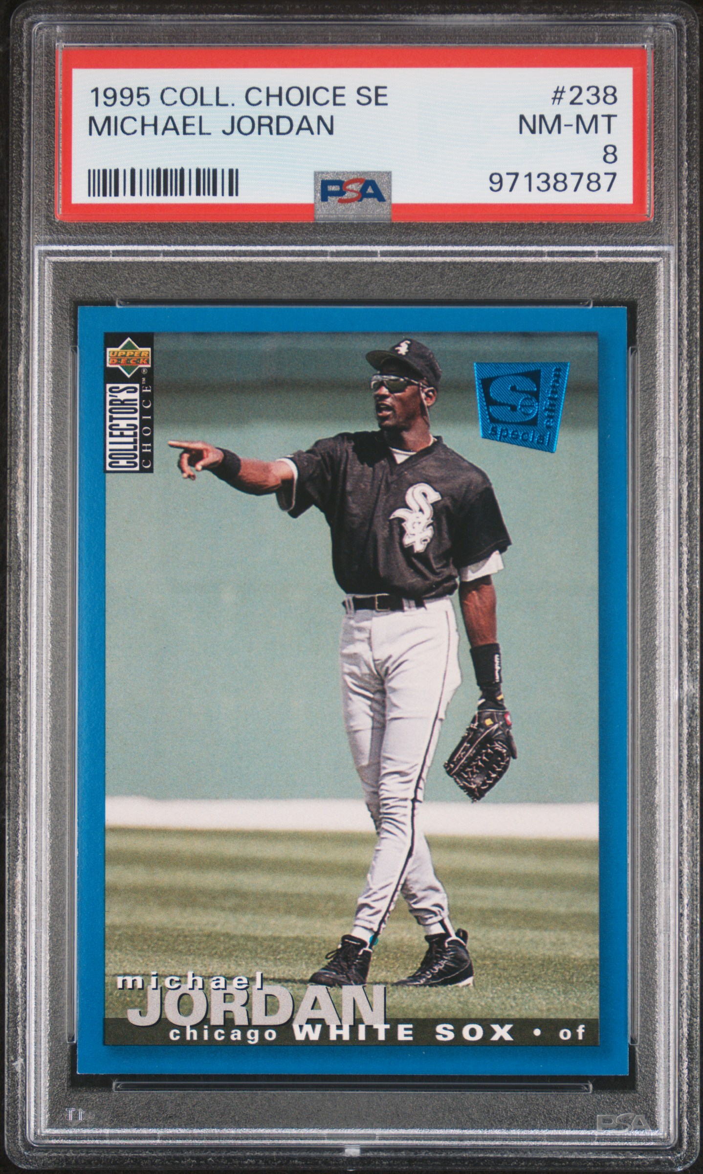1995 Collector's Choice Se Michael Jordan #238 Nm-Mt 8 front