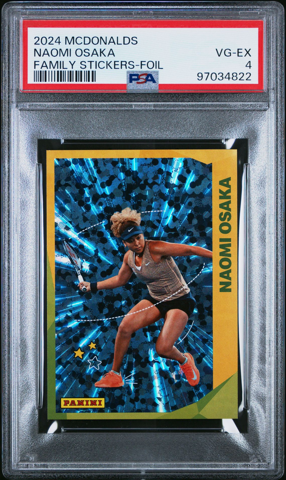 2024 Panini PANINI MCDONALDS FAMILY STICKERS FOIL Naomi Osaka front