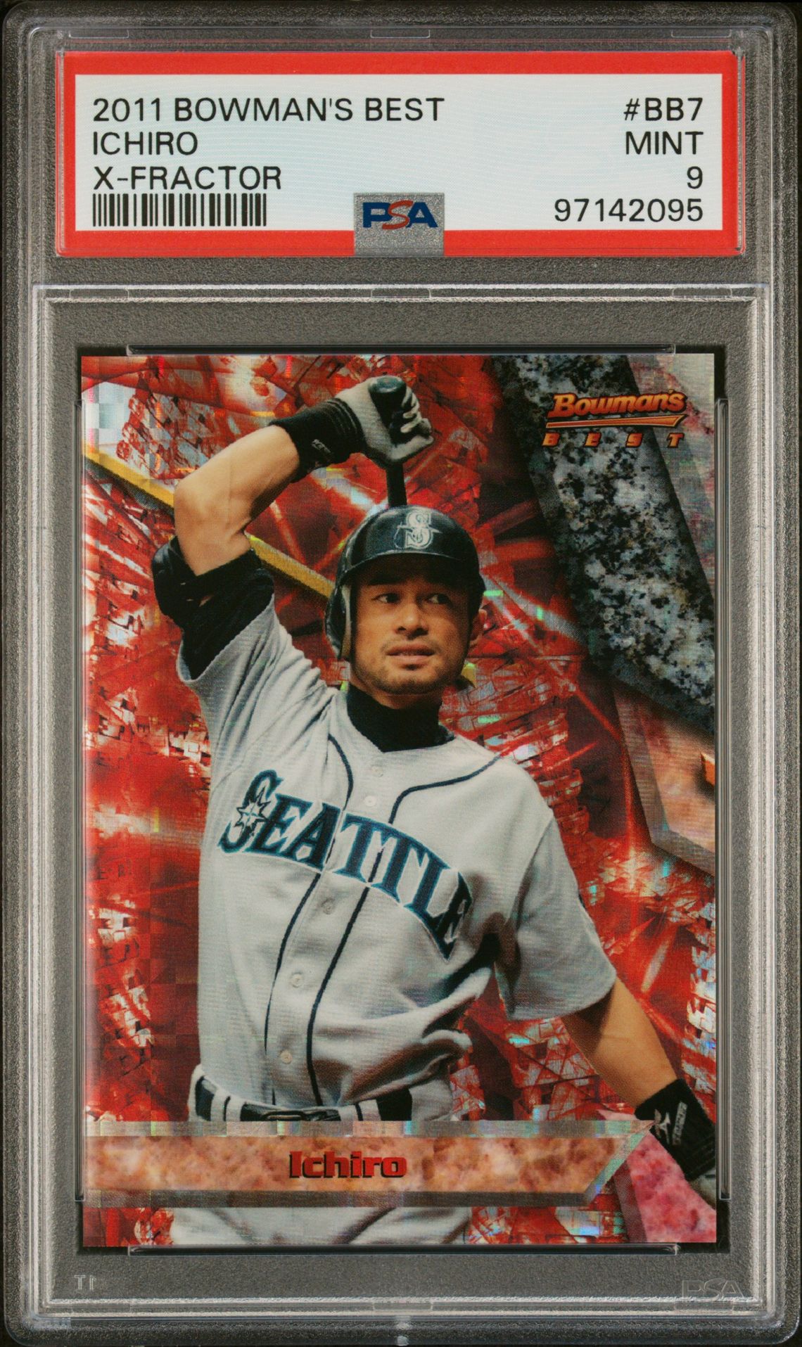 2011 Bowman's Best BOWMAN'S BEST X-FRACTOR #BB7 Ichiro front