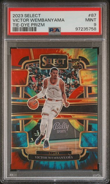 2023 Panini PANINI SELECT TIE-DYE PRIZM #87 Victor Wembanyama front