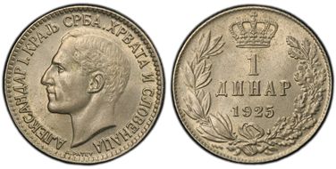 1925 Dinar KM-5 Poissy MS64