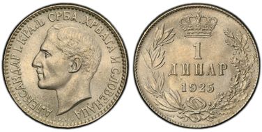 1925 Dinar KM-5 Poissy MS64