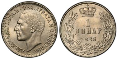 1925 Dinar KM-5 Poissy MS64