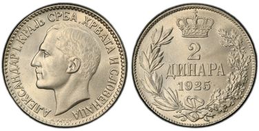 1925 2 Din KM-6 Brussels MS66