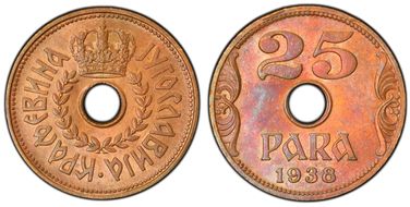 1938 25 Para KM-17 MS65RB