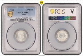 1904 50 Para KM-24.1  Ag MS63