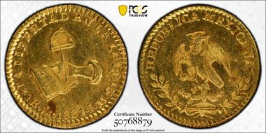 1831-Mo JM Escudo MS64