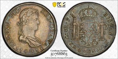 1821-Ga FS 8 R Ga8.11.2    2/1 Fleurs AU53