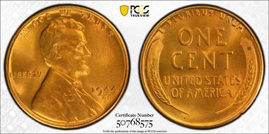 1944-D 1C MS66RD