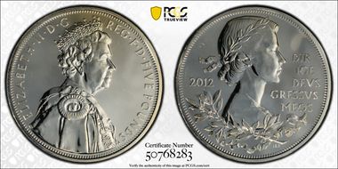 2012 £5 S-L24 Diamond Jubilee MS67