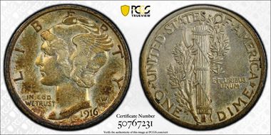 1916 10C Mercury AU55