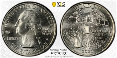 2020-W 25C Weir Farm NP V75 MS67