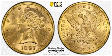 1897 $10 MS63