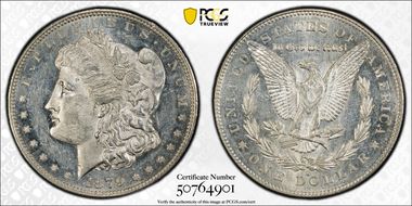 1879-S $1 VAM 51, Rev. of 1878 AU58