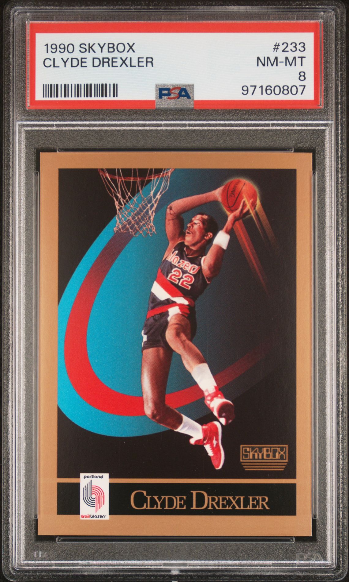 1990 SkyBox SKYBOX #233 Clyde Drexler front