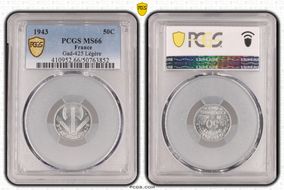 1943 50C Gad-425 Légère MS66