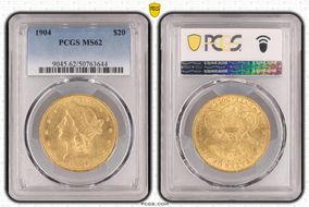 1904 $20 MS62