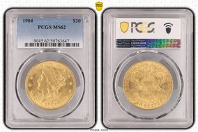 1904 $20 MS62